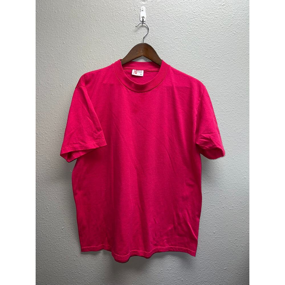 Vintage Pink Blank Shirt Sunbelt Sportswear Short Sleeve Tee Shirt 90s Large